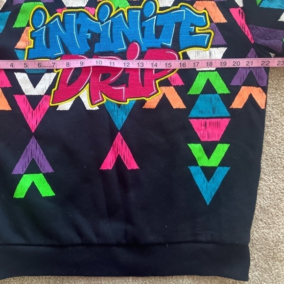 Joe Bling INFINITE DRIP Colorful Embroidered Crew Neck Sweatshirt Size L - Picture 10 of 10